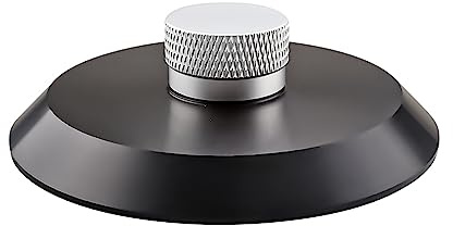 Schallplattenklemme Klemme zum Fixieren der Schallplatte für Vinyl-Plattenspieler, Phono Weight Plattengewicht, schwarz