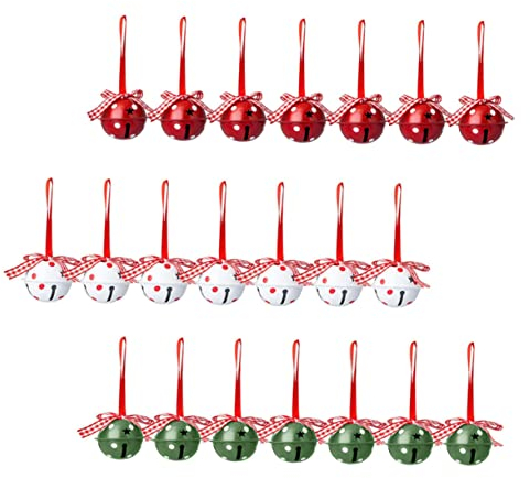Gogogmee 24stücke Weihnachtsglocken Hängeornament Weihnachtsbaum Anhänger Dekoration Weihnachtsschmuck Für Party Geschenkidee