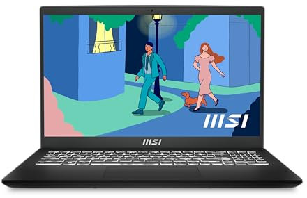 MSI Modern 15 B7M-440XES portátil Profesional 15.6 Pulgadas, FHD (1920x1080), Ryzen 7 7730U, AMD Radeon Graphics, 16GB RAM, 512GB SSD, Free Dos, QWERTY Español