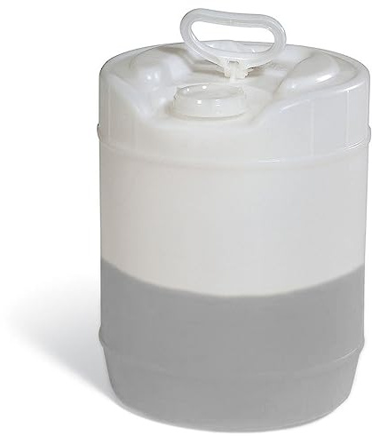 PIG Oil Storage Container Automotive - Translucent Recycle Oil Jug - 5 Gallon Oil Container Automotive - ext. dia. 11.5 x 14.75 H - PM50796