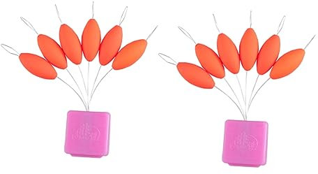 Toddmomy 2pcs Luminous Carp Fishing Floats Bobbers Buoyancy for Night Fly Fishing