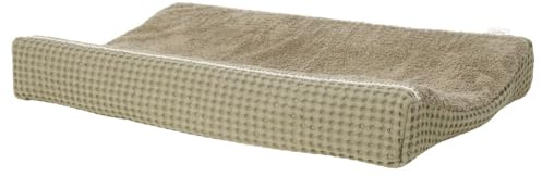 Koeka Wickelauflagenbezug - Spannbezug Für Wickelunterlage - Amsterdam - Waffelstoff Aus Baumwolle - Atmungsaktiv - Abwaschbar - Grün - 45x73 Cm