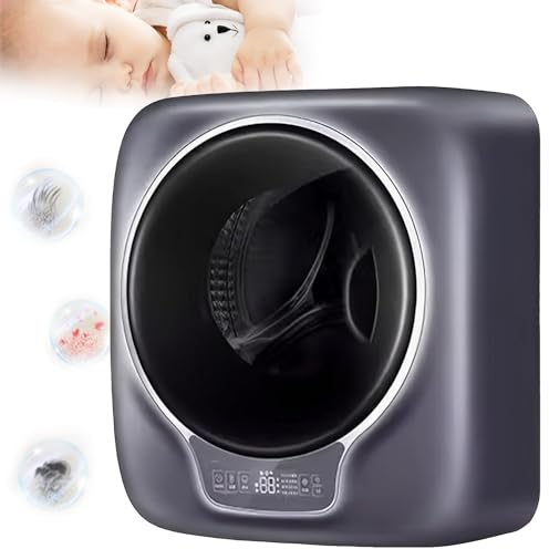 Qiang Machine à Laver électrique Portative Murale with 8 Modes Mini Lave-Linge Compacte Tambour en Acier Inoxydable 3Kg 700Tr/Min,pour Vêtements d'enfant, sous-Vêtements,Chaussettes