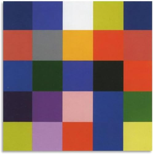 GUYFAM Gerhard Richter Poster Abstrakte Leinwand Gemälde Gerhard Richter Drucke Gerhard Richter Wandkunst für Zuhause Wandkunst Dekor Bild 50x50cm Kein Rahmen