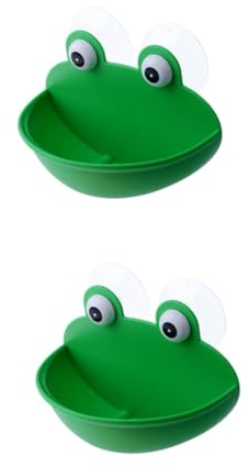 MAGICLULU 2stücke -Cup Seifenhalter Für Badezimmer Und Küche Praktische Abtropfende Seifenschale Aus Grün Einfach Zu Montieren Hinterlässt Keine Spuren