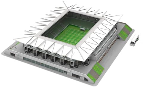 Habarri - LEGIA Puzzle 3D - Komplettset 3D Puzzle Stadion - 3D Fußballstadion für Kinder und Erwachsene - Fußballstadion Modell - Modellbau - 154 Elemente