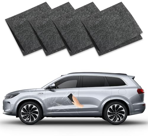 YALiya 4 Stücke Nano Sparkle Tuch – Nano Magic Tüch für effektive Reparatur von leichten Kratzern, Wirbeln und Wasserflecken, Nanosparkle Tuch für alle Autofarben und Fahrzeuge