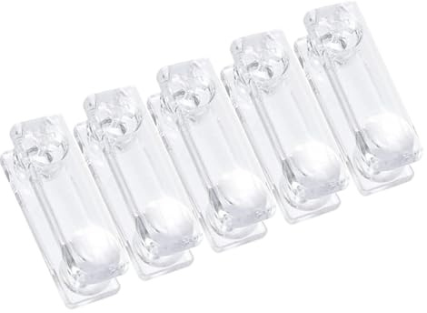 GARVALON 5piezas Tiradores De Cuerda para Persianas Plástico Transparente Empuñaduras Resistentes para Cortinas Verticales Pesa para Cordon De Estores Accesorios para Ventanas Uso Fácil y d