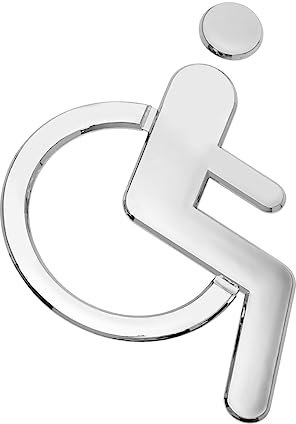 iplusmile 4pièces De Toilette Pour Personnes Handicapées Panneau Wc Accessible Autocollant Abs Pour Salle De Bain Installation Facile Et