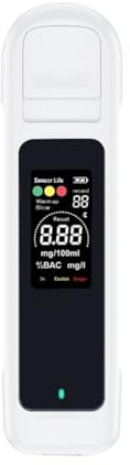 Swiixxer Alcohol Sin Contacto con Pantalla LED Función de Memoria 50 Grupos Almacenamiento de Datos para Personal