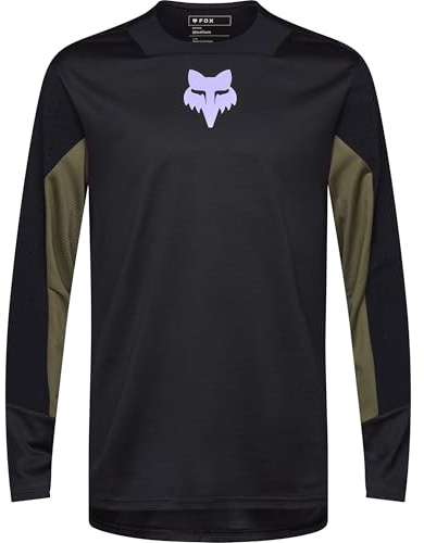 Fox Herren Defend Ls Jersey T-Shirt, Schwarz, L EU