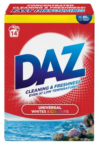 Daz Universal Laundry Powder, Whites and Colours, Fast Dissolving, 14 Washes