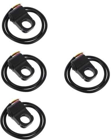 Alipis 4 Piezas Interruptor de Luz de Manillar de Motocicleta Accesorio de Motocicleta para de Faros Interruptor de Luz de Moto Práctico y Duradero