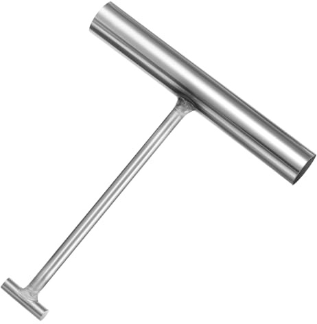 MUELODSIC Heavy Duty Metal Manhole Cover Lifter Hook Cover Hook for Outdoor Storm Drain Grates with Comfortable Grip and Portable Lightweight Design