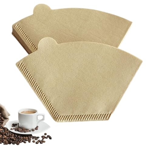 Lyivisk 200 Stück Kaffeefilter Größe 2 U-Form Coffee Filter Paper Filtertüten Größe 4 Einweg-Kaffeefilter Papier für Zuhause Büro Handfilter Filterbecher Kaffeemaschinen