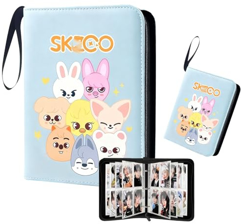 Stray kids photocard, SKZ Skzoo Album de cartes à feuilles mobiles avec des dessins animés mignons - 400 pochettes -Photocards stray kids Holder, Exclusif SKZ STAY Merch, Cadeau pour Fans de STAY