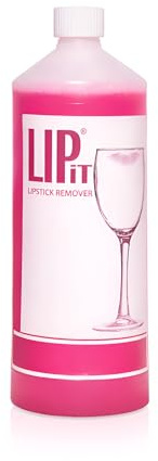 RightBuy - Lipit Lipstick Remover 1L - Powerful Formula For Removing Lipstick & Residue From Glassware Fast-Acting, Safe & Effective Cleaning Solution - Perfect for Bars & Restaurants