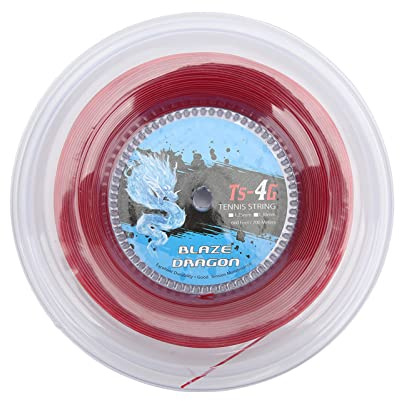 Multizenic Cuerda de Raqueta de Tenis de 1,3 mm, Carrete de 200 m, Cuerda de Tenis rígida de poliéster para Entrenamiento Diario Amateur, Cuerda de Control Duradera con Alta Elasticidad para