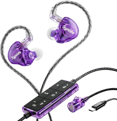 Sound Card Karaoke Headset with Mic, in-Ear Monitor Livestreaming Headphone