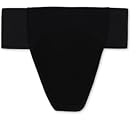 Capezio Men's Quilted Cotton Panel Thong Dance Belt, Black, Medium