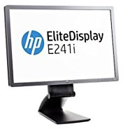 HP EliteDisplay E242 24 Negro, Plata Full HD Matt - Monitor (LED, IPS, 1920 x 1200 Pixeles, Negro, Plata, 50/60 Hz, 1000:1)