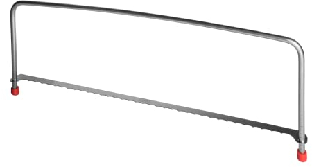 Lares Tortenschneider Edelstahl 40 cm – höhenverstellbarer Tortenbodenschneider mit Skala – Tortenmesser Wellenschliff – Torten Werkzeug für Konditor – Made in Germany