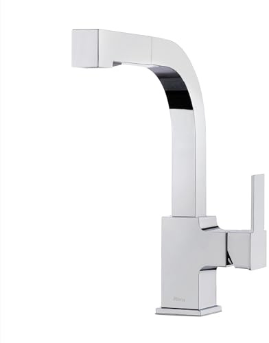 PFISTER LG534-LPMC Arkitek Kitchen Faucet with Pull-Out Sprayhead, Polished Chrome
