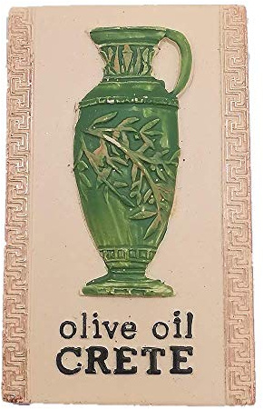 3D-Kühlschrankmagnet, Motiv: Olivenöl Kreta / Griechenland, Haus- & Küchendekoration, Magnet-Aufkleber, Griechenland Kühlschrankmagnet, Reisesouvenir, Geschenk