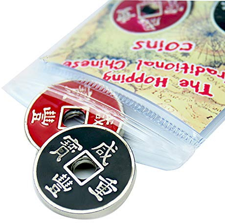 Enjoyer Magic Coin-The Hopping Traditionelle chinesische Münzen Zaubertricks Street Magic Gimmicks Comedy Requisiten