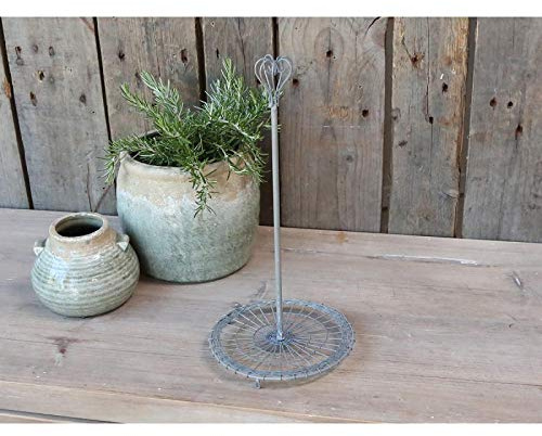 Chic Antique Fil de Fer - Portarotolo da cucina, in metallo, colore: grigio shabby chic