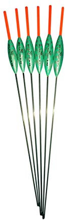 SRG Pole Floats SRG004 Pack of 6 x Pole Floats Chianti Carbon Red Tip (2 x 0.2g / 2 x 0.3g / 2 x 0.4g)