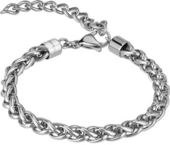 Breil Juwel Sammlung JOX, ARMBÄNDER aus HERREN in STAHL Farbe SILBER messen 22,5 - TJ3176