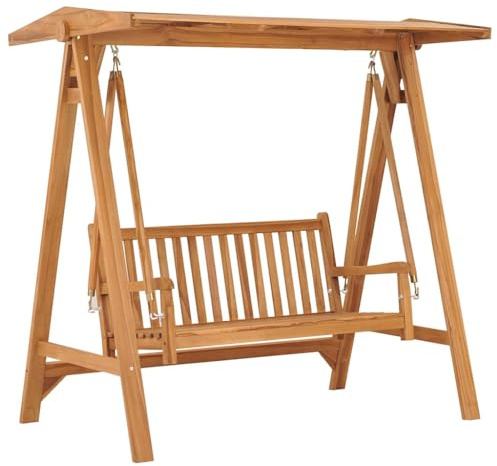 vidaXL Banco Balancín Columpio Patio Jardín Terraza Balcón Hamaca Asiento Silla Mecedora Porche Decoración Adorno 170 cm