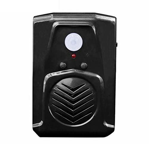 WMLBK PIR Infrared Motion Sensor Activated Audio Recordable Player Download MP3 Files Freely for Shop Store Factory Supermarket Entry Greeting Alarm, Music or Sound Effects (Recordable black)