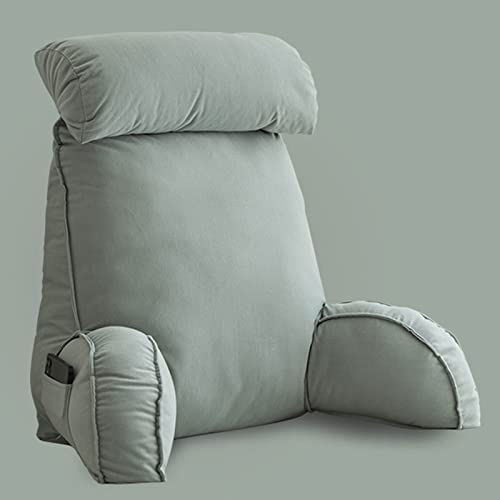 CLEMMO Almohada de Lectura para Reposo en Cama,Cojín de Lectura,Almohada Lumbar,con Reposabrazos, Leer y Mirar televisión en la Cama,el Piso o el sofá