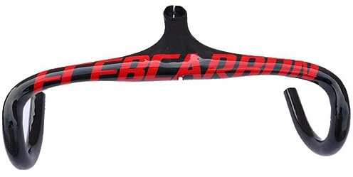 Gravel Fahrradlenker Φ28.6mm Rennrad Gebogen Lenker Geeignet Für Tourenräder Langes Fahren MTB BMX DH XC AM FR Carbon Bike Drop Bar 400mm 420mm 440mm (Color : Red, Size : 420 * 110mm)