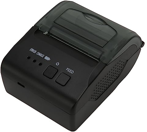 Annadue 58-mm-Thermodrucker, Thermoetikettendrucker, 90 Mm/s Druck-Hochgeschwindigkeits-USB-Schnittstelle, für Win 9/2000/2003/7/XP/8/10/11, für Vista, für Linux, für OS X Laptop