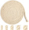 Pyroclasia Cordon en coton - 15 mm - 5 m - Beige - Pour décoration, bricolage, artisanat, jardinage, emballage cadeau