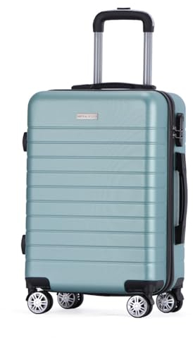 VERTICAL STUDIO 20 Handgepäck Koffer, abschließbarer Hartschalen-Trolley. Reisegepäck, Bordgepäck (H×B×T): 54 cm × 38 cm × 21 cm, für Flugzeugreisen (Sundsvall hellblau)