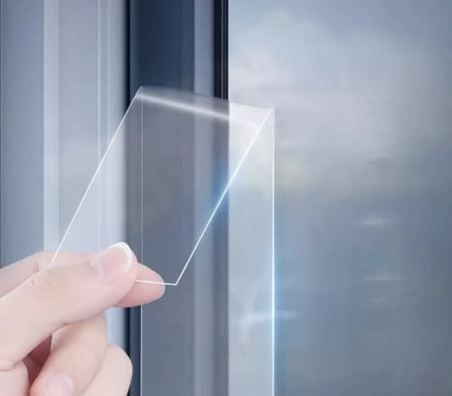 Waterproof Self Adhesive Clear Insulating Tape for Windows & Doors – Draft & Draught Excluder, Seal Gaps & Prevent Heat Loss