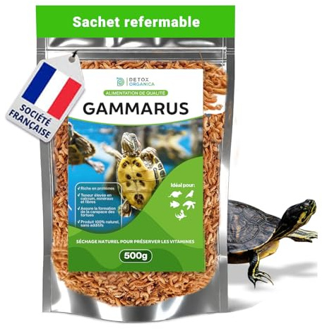 Detox Organica Nourriture Tortue Aquatique Gammarus 4.5litres=500g