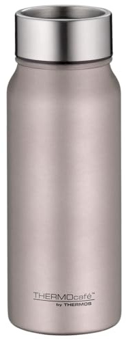 THERMOcafé by THERMOS TC DRINKING MUG Gobelet isotherme, en acier inoxydable, rose mat, 0,50 l, anti-fuite, 9 heures de chaud pendant 18 heures pour le froid, passe au lave-vaisselle, sans BPA