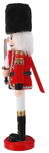 OKUMEYR Marionnette Soldat en Bois De Noyer Décoration De Maison Ornement De Bureau Casse-Noisette Peint pour Garçons Et Filles
