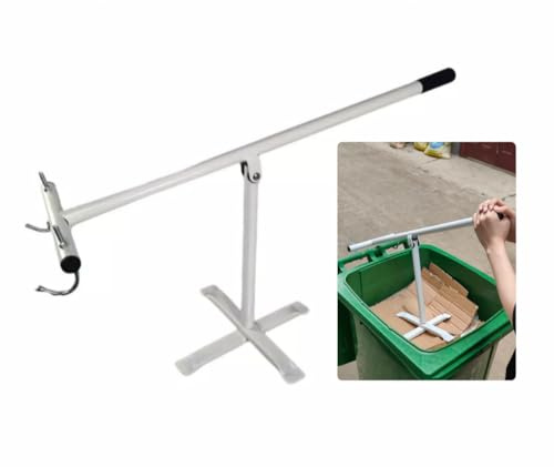 Wheelie Bin Compactor Manual Rubbish Press Bin Booster - 120L & 240L- in White