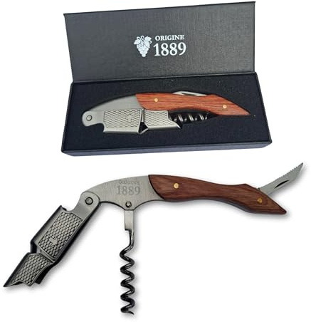 Limonadier Professionnel | Tire bouchon sommelier | Ouvre bouteille et décapsuleur | Parfait pour les professionnels et les passionnés de vin | Un cadeau élégant pour ouvrir vos bouteilles avec style