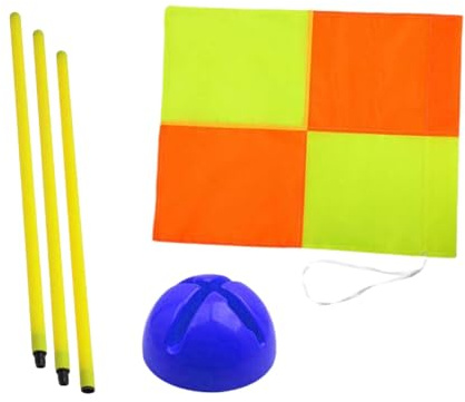 Fotboll hörnflagga bärbar ersättning med fotbollsplan hörnflagga 1,5 m blå bas 37 x 47,5 cm