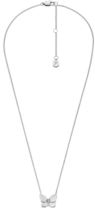Fossil Sutton Damen Silberfarbene Edelstahl Halskette, JF04935SET