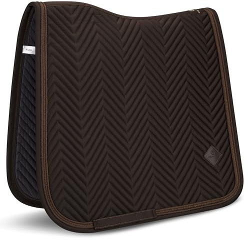 Equimour Dressurschabracke Pure Chocolate – Satin Schabracke für Pferde