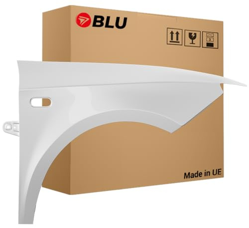 BLU Premium Kotflügel Passend für Seat Ibiza (6J - IV 4. Generation) LB9A Rechts Weiß | 2008-2017 | Vorderseite Vorne | Verzinkt & Lackiert | Einbaufertig