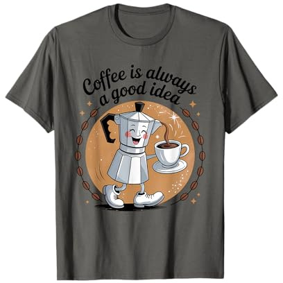 Happy Moka Cafetière Italienne Espresso Cafe Coffee Coffee T-Shirt